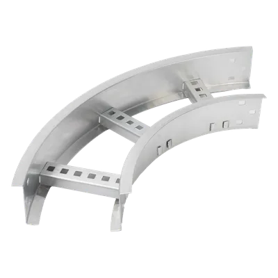 Curva Horizontal de Aluminio / Perfil Z / Peralte 3 1/4" / Ancho 6" / Radio 8" / 90° / Incluye Tornillería