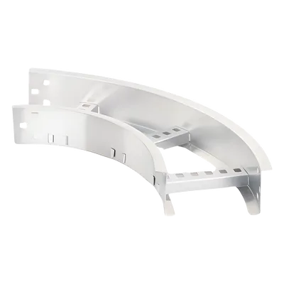 Curva Horizontal de Aluminio / Perfil Z / Peralte 3 1/4" / Ancho 6" / Radio 8" / 90° / Incluye Tornillería