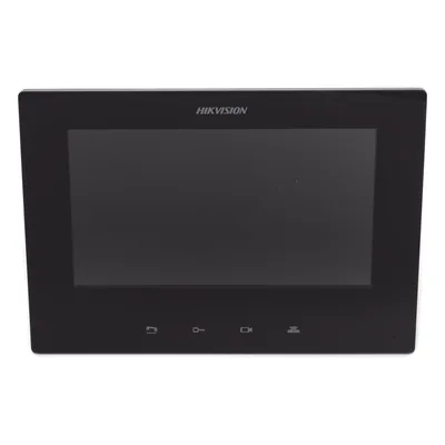 Monitor IP para Videoportero / Pantalla 7" / Resolución 1024 x 600 / 16 Canales de Video / PoE Estándar / 8 Entradas de Alarma