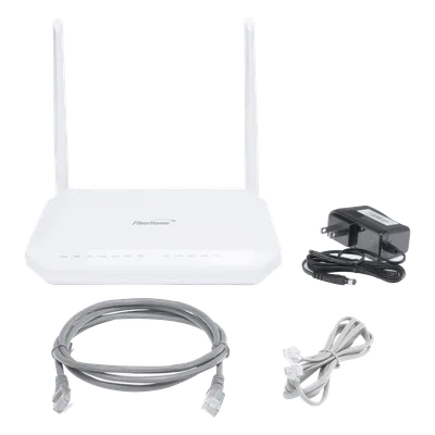 ONT GPON / 4 Puertos Gigabit / Wi-Fi Dual Band 2.4/5 GHz / 1 Puerto POTS / USB 2.0 / MIMO 2x2 / 2 Antenas 5 dBi / SC/UPC