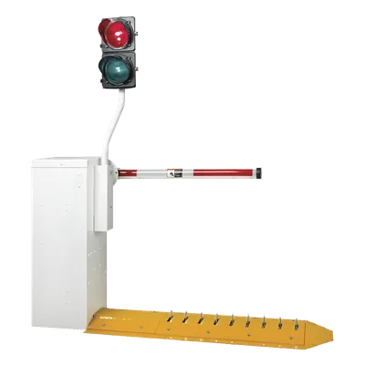 Semáforo LED para Barrera / Rojo/Verde / 12 VDC / Poste 35' (114.8 ft) / Cable 6 ft (19.7 ft) / Sincronización con Ciclo de Barrera