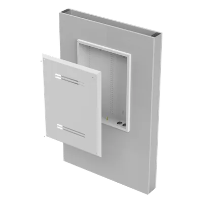 Gabinete de Medios / 19 Pulgadas de Alto / Empotrable en Pared / 14.2 x 18.8 x 3.7 Pulgadas / Acero Calibre 18