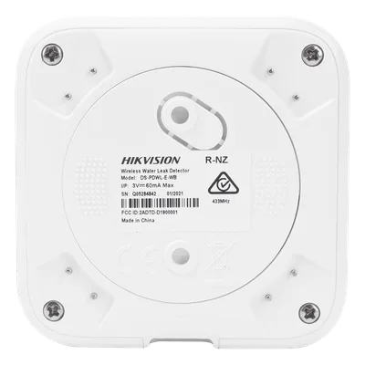 Detector de Fugas de Agua Inalámbrico / Sensor Interno y Externo por Cable / Cifrado AES-128 / Batería 3 Años / -10 a 55°C / Diseño Compacto