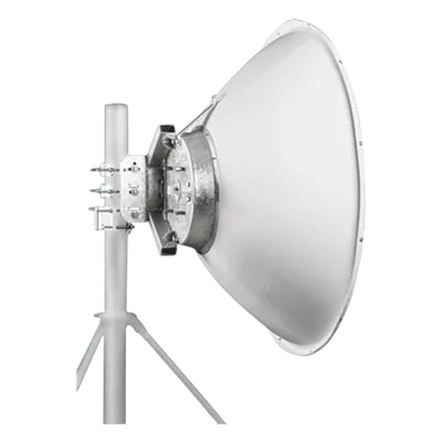Antena parabólica 4 ft para radio B11 y AF11, ganancia de 40.5 ± 1 dBi, conector guía de onda, Alto aislamiento al ruido en enlaces vecinos, 10-12 GHz, Montaje de acero inoxidable incluido