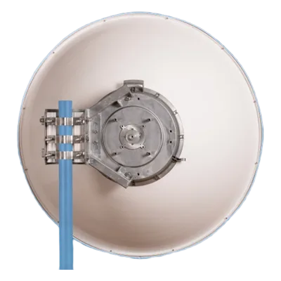 Antena parabólica 4 ft para radio B11 y AF11, ganancia de 40.5 ± 1 dBi, conector guía de onda, Alto aislamiento al ruido en enlaces vecinos, 10-12 GHz, Montaje de acero inoxidable incluido