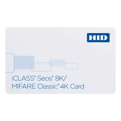 Tarjeta de Acceso Dual / 13.56 MHz / SEOS 8K + MIFARE Classic 4K / Composite PVC-PET / -40°C a +70°C