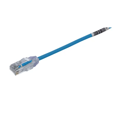 Cable de Parcheo Cat6 UTP / 28AWG Diámetro Reducido / 15.24 m (50 ft) / Doble Clasificación CM/LSZH / Azul