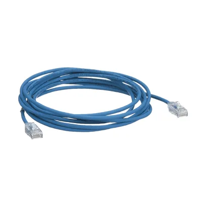 Cable de Parcheo Cat6 UTP / 28AWG Diámetro Reducido / 15.24 m (50 ft) / Doble Clasificación CM/LSZH / Azul