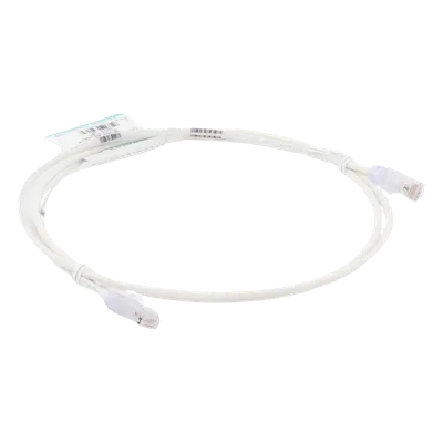 Cable de Parcheo Cat6 UTP / 28AWG Diámetro Reducido / 1.52 m (5 Pies) / PoE++ / LSZH-CM / Blanco Mate