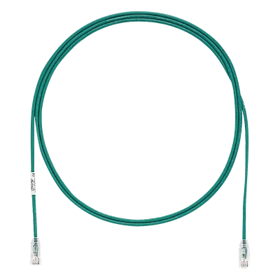 Cable de Parcheo Cat6 / UTP 28AWG / 1.52m (5 pies) / Verde / Diámetro 3.8mm / CM/LSZH