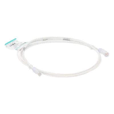 Cable de Parcheo / Cat6 / UTP 28AWG / Diámetro Reducido 3.8 mm / 2.13 m (7 ft) / Doble Clasificación CM/LSZH / Blanco Mate