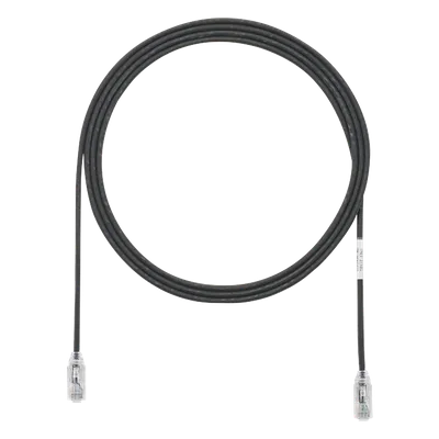 Cable de Parcheo UTP Cat6 / 28AWG Diámetro Reducido / 2.13 m (7 Pies) / Negro / CM-LSZH / PoE++