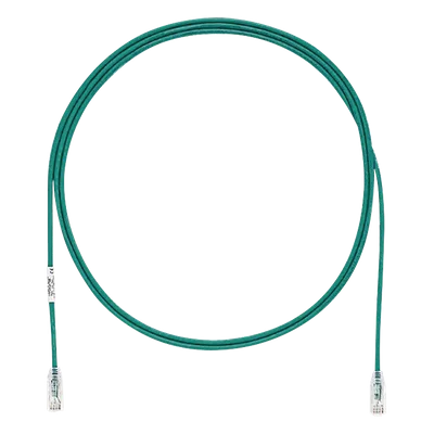 Cable de Parcheo UTP / Cat6 / 28AWG Diámetro Reducido / 2.13 m (7 Pies) / Verde
