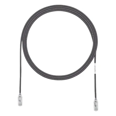 Cable de Parcheo Cat6 / UTP 28AWG / 20.2 cm (0.66 ft) / Diámetro 3.8 mm / PoE hasta 48 cables en mazo / Negro