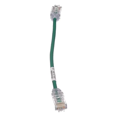 Cable de Parcheo Cat6 UTP / 28AWG Diámetro Reducido / 3.8 mm / 20.2 cm (0.66 ft) / Verde / LSZH-CM