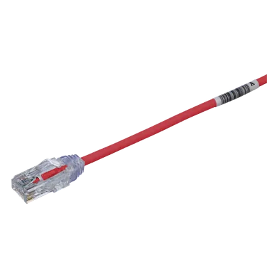 Cable de Parcheo UTP / Cat6 / 28AWG Diámetro Reducido / 20.2 cm (0.66 ft) / LSZH-CM / Rojo