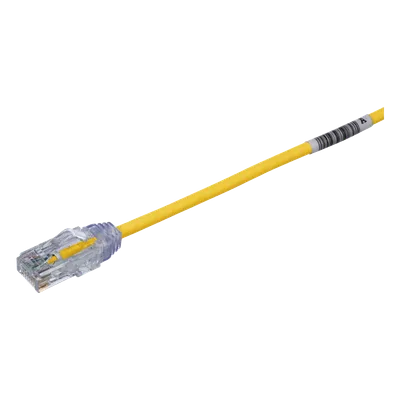 Cable de Parcheo UTP Cat6 / 28AWG Diámetro Reducido / 20.2 cm (0.66 ft) / Amarillo / 250 MHz / PoE