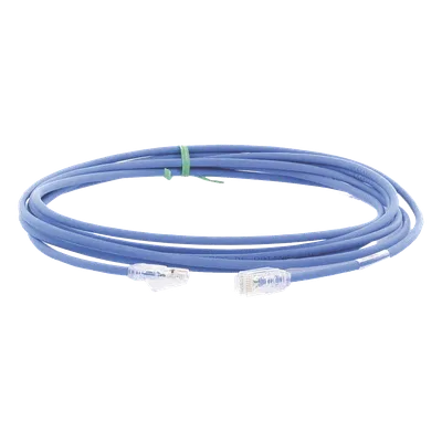 Cable de Parcheo UTP / Cat6A / 28AWG / CM-LSZH / 12 Pies (3.66 m) / Azul