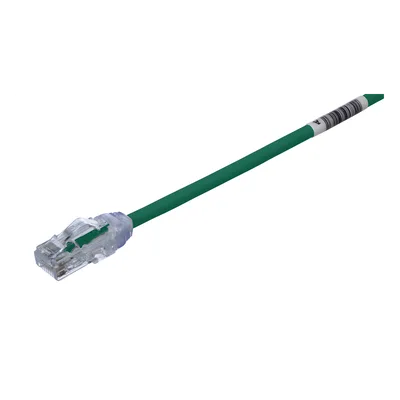 Cable de Parcheo UTP Cat6A / 28AWG Diámetro Reducido / CM-LSZH / 6.1 m (20 ft) / Verde