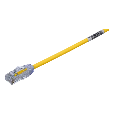 Cable de Parcheo UTP / Cat6A 500 MHz / 28 AWG Diámetro Reducido 4.7 mm / Doble Clasificación CM/LSZH / PoE IEEE 802.3bt / 0.61 m (2 ft)