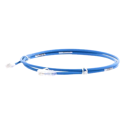 Cable de Parcheo UTP Cat6A / CM/LSZH / 28AWG Diámetro Reducido / 1.52 m (5 Pies) / Azul