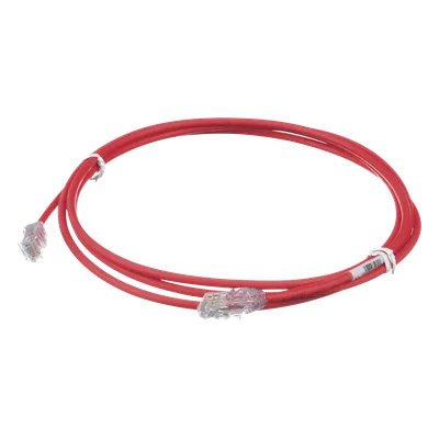 Cable de Parcheo UTP / Cat6A / 28AWG / CM-LSZH / 2.13 m (7 ft) / Rojo