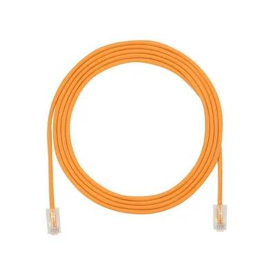 Cable de Parcheo UTP / Cat6A / 28 AWG / CM-LSZH / 0.67 pies (8 pulgadas) / Naranja
