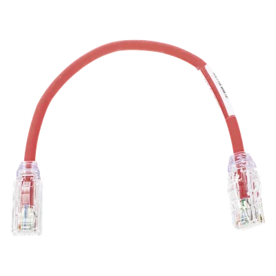 Cable de Parcheo UTP / Cat6A / 28 AWG / CM-LSZH / 0.67 pies / Rojo