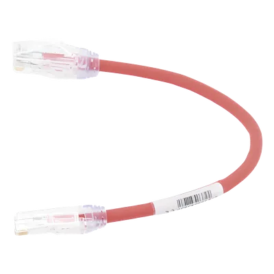 Cable de Parcheo UTP / Cat6A / 28 AWG / CM-LSZH / 0.67 pies / Rojo