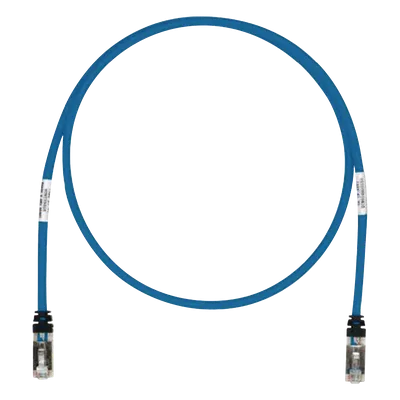 Patch Cord / Cat6A S/FTP / CM/LS0H / 10 m (32.81 ft) / 26 AWG / 500 MHz / Azul