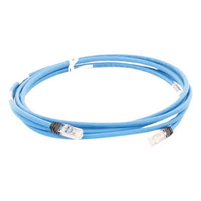 Patch Cord / Cat6A S/FTP / CM/LS0H / 10 m (32.81 ft) / 26 AWG / 500 MHz / Azul
