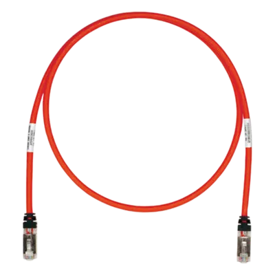 Patch Cord S/FTP Cat6A / Blindado 26 AWG / 2.5 m (8.20 ft) / PoE Tipo 3 y 4 / CM/LS0H / Rojo