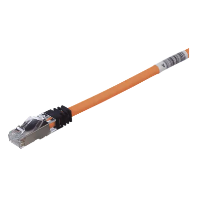 Patch Cord Cat6A / Blindado S/FTP / CM/LS0H / 2.13 m (7 ft) / Color Naranja