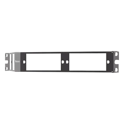Patch Panel de Fibra Óptica, Para 4 Placas Acopladras FAP o FMP, Angulado, Color Negro, 1UR