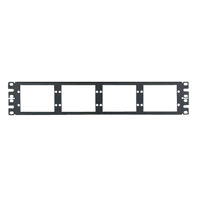 Patch Panel de Fibra Óptica / 2UR / 8 Placas Acopladoras / 19" EIA / 1.58 x 0.29 x 0.04 ft