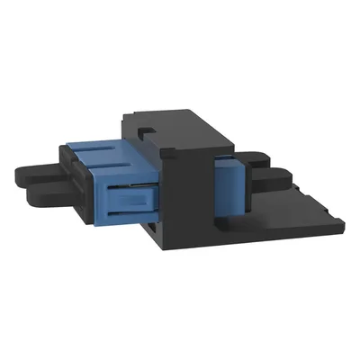 Módulo Acoplador / SC Duplex / Fibra Monomodo OS1/OS2 / Mini-Com / Cerámica Zirconia / 2 Espacios Modulares
