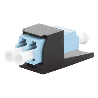Módulo Acoplador / LC Duplex / Fibra Multimodo OM3/OM4 / Mini-Com / Cerámica Zirconia / Aqua