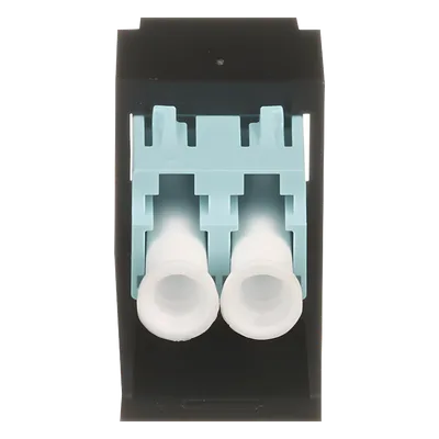 Módulo Acoplador / LC Duplex / Fibra Multimodo OM3/OM4 / Mini-Com / Cerámica Zirconia / Aqua