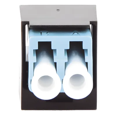 Módulo Acoplador / LC Duplex / Fibra Multimodo OM3/OM4 / Mini-Com / Cerámica Zirconia / Aqua