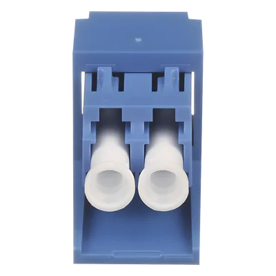 Módulo Acoplador / LC Duplex / Monomodo OS1/OS2 / Mini-Com / Cerámica Zirconia / 1 Espacio Modular