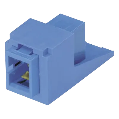 Módulo Acoplador / SC Simplex / Fibra Monomodo OS1/OS2 / Cerámica Zirconia / Color Azul / Mini-Com