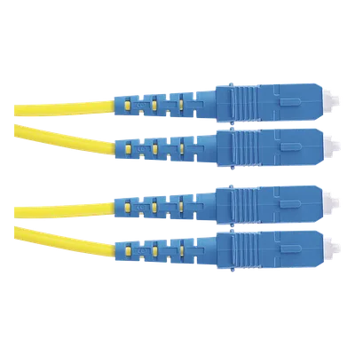 Jumper de Fibra Óptica Monomodo / OS2 9/125 / SC-SC Duplex / OFNR Riser / LSZH / 5 m (16.40 pies) / Amarillo