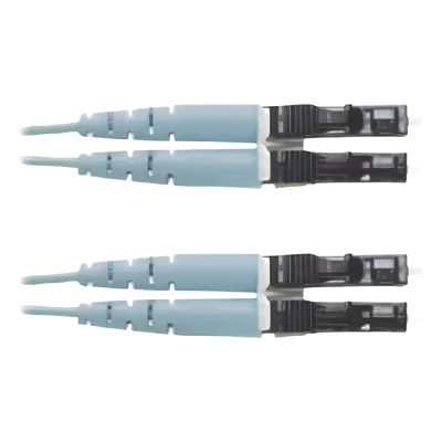 Jumper de Fibra Óptica / Multimodo OM3 50/125 / LC-LC Duplex / OFNR Riser / 7 m (22.97 ft) / Aqua