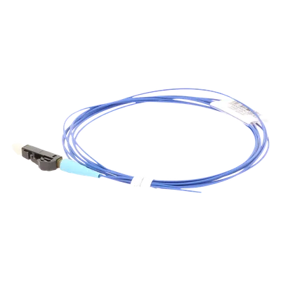 Pigtail de Fibra Óptica / LC Simplex / Multimodo OM3 50/125 / 900um / 2 Metros (6.56 Pies) / LSZH / Aqua