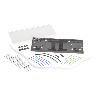 Charola de Empalme para Fibra Óptica / 24 Empalmes de Fusión o Mecánicos / 144 Empalmes Ribbon / 4.4 x 10.1 x 0.37 pulgadas