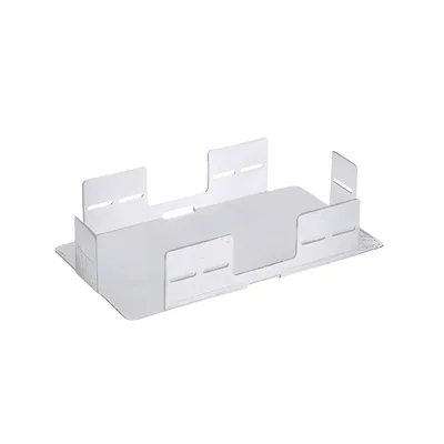 Soporte de Apilamiento / 1-4 Charolas Empalme / Aluminio / 115.9x204.8x44.8 mm / 4.6x8.1x1.8 in / RoHS / Gris