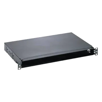Panel de Distribución de Fibra Óptica / Montaje Rack 19" / 1UR / Hasta 96 Fibras / Bandeja Fija / 4 Casetes QuickNet o Placas FAP/FMP