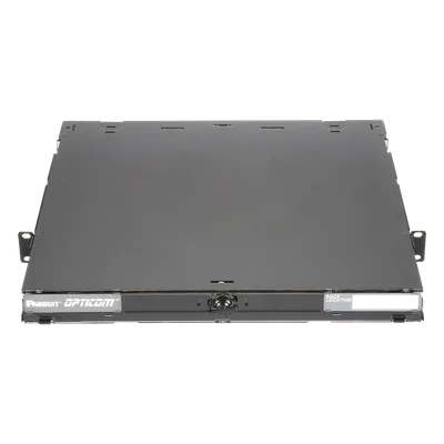 Panel de Distribución de Fibra Óptica / Montaje Rack 19" / 1UR / Hasta 96 Fibras / Bandeja Deslizable e Inclinable / 4 Placas FAP o FMP
