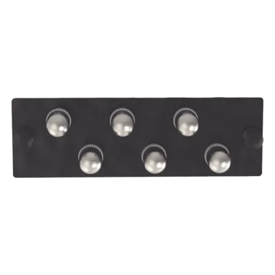 Placa Acopladora de Fibra Óptica / 6 Conectores ST Simplex / Monomodo OS1/OS2 / Diseño Modular