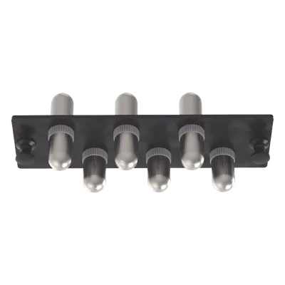 Placa Acopladora de Fibra Óptica / 6 Conectores ST Simplex / Monomodo OS1/OS2 / Diseño Modular